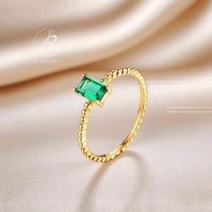 Ring , Inlay 0.6 carat lab grown gemstones/ us size