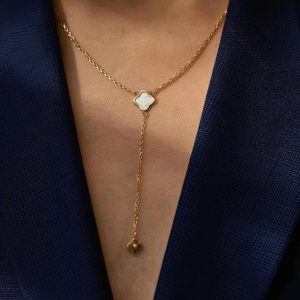 Ntural fritillariae necklaces. Four leaf clover series/Simple and sophisticated. 4 styles